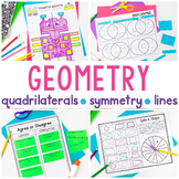 Geometry | Quadrilaterals | Symmetry | Types of Lines | 4th Grade