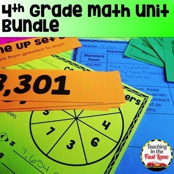 Preview of 4th Grade Math Bundle - Lesson Plans, Activities, and More for 4th Grade Math!