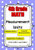 4th Grade Math - Units of Measurement - Customary and Metric (4.MD.1 and 4.MD.2)
