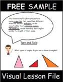 4th Grade Math Visual Lesson Plan: FREE SAMPLE of FULL LES