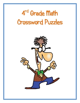 Preview of 4th Grade Math Vocabulary Crossword Puzzles