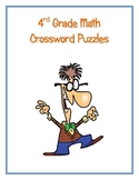 4th Grade Math Vocabulary Crossword Puzzles