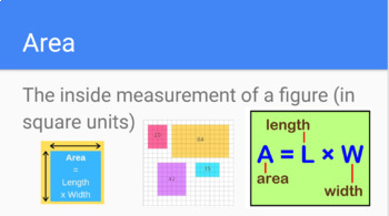 Preview of 4th Grade Math Vocabulary Slides - Multiplication