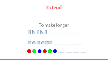 Preview of 4th Grade Math Vocabulary Slides - Patterns