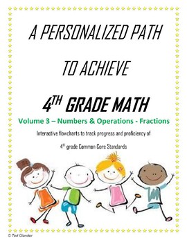 Preview of 4th Grade Math Vol 3 - NF - Blended Learning - Personalized Learning