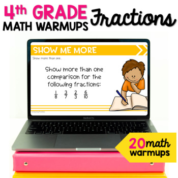 Preview of Fractions Math Warmups