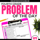 4th Grade Math Word Problem of the Day | April Math Proble