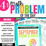 4th Grade Problem of the Day: Daily Math Word Problems | S