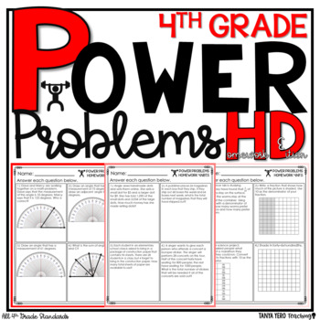 Preview of 4th Grade Math Word Problems | BUNDLE | HOMEWORK | DISTANCE LEARNING Digital