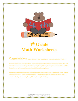 Preview of 4th Grade Math Worksheets