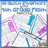 4th Grade Math Worksheets + Biography Quick Facts - 4th Gr
