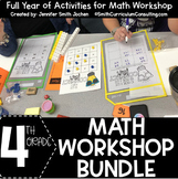 4th Grade Math Workshop Activity Bundle Math Station Math 