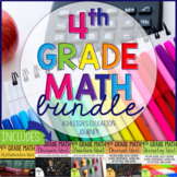 4th Grade Math Workshop and Guided Math Bundle | Distance 