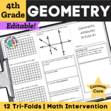 4th Grade Math Intervention Worksheets, Geometry, Symmetry