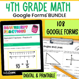 4th Grade Math Practice, Review and Assessment Activities 