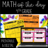 4th Grade Math of the Day Review with Digital