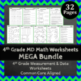 4th Grade Measurement & Data Worksheets: MD Math Practice