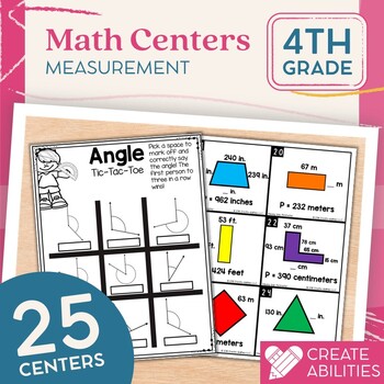 Preview of 4th Grade Measurement Math Centers