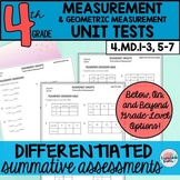 4th Grade Measurement Unit Test 4.MD.1, 4.MD.3, 4.MD.5, 4.