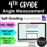 4th Grade Measuring Angles Quiz for Google Forms™