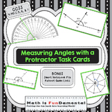 Measure Angles with a Protractor Task Cards | Digital & Printable