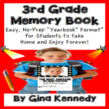 Preview of 3rd Grade Memory Book (Yearbook)