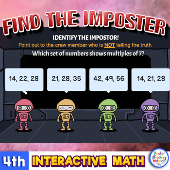 Preview of 4th Grade Mini Digital Escape Room - Math Review Game for the End of the Year