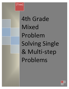 mixed problem solving 4th grade