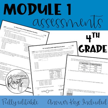 Preview of 4th Grade Module 1 Assessments - EngageNY / Eureka Math