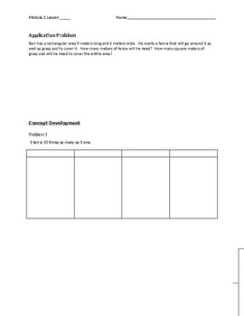 Preview of 4th Grade Module 1 Topic A Eureka Math Student Outline for Concept Development