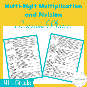 Preview of 4th Grade; Module 3: Multi-Digit Multiplication and Division LP