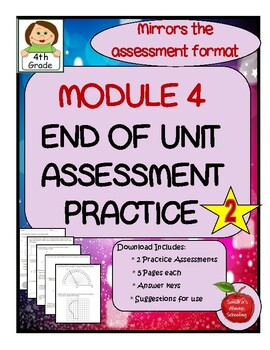 Preview of 4th Grade Module 4 End of Unit Assessment Practice for Geometry