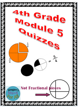 Preview of 4th Grade Module 5 Quizzes for Topics A to G - Editable