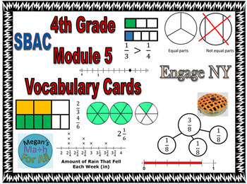 Preview of 4th Grade Module 5 Vocabulary - Engage NY - SBAC - Editable