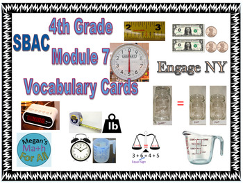 Preview of 4th Grade Module 7 Vocabulary - Engage NY - SBAC - Editable