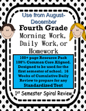 4th Grade Morning Work Common Core August-December