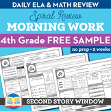 4th Grade Morning Work Free 2 Week Sample