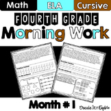 4th Grade Morning Work Math and ELA