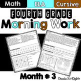 4th Grade Morning Work Math and ELA