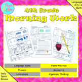 4th Grade Morning Work (Math and ELA) - Google Classroom, Easel, PDF