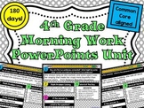 4th Grade Morning Work PowerPoints Unit from Lightbulb Minds