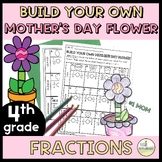 4th Grade - Mother's Day Craft & Activity - FRACTIONS