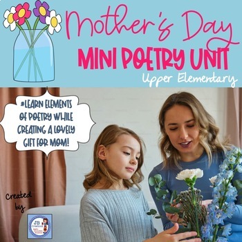 Preview of Mother's Day Poetry Unit + Keepsake for Upper Elementary