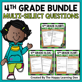 Preview of 4th Grade Math Test Prep BUNDLE