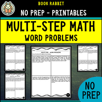Preview of 4th Grade | Multi-Step Math Word Problems Practice Worksheets