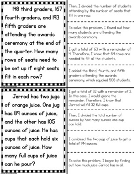 4th Grade Multi-Step Word Problems by Teaching With a Mountain View
