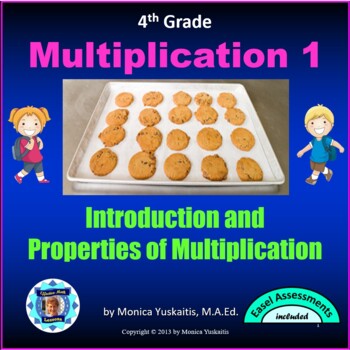 Preview of 4th Grade Multiplication 1 - Introduction and Properties Powerpoint Lesson