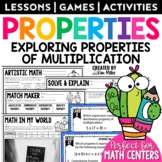 4th Grade Multiplication Activity Packet | Properties of M