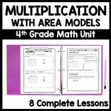 4th Grade Multiplication Bundle, 8 Complete Lesson Packets