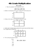 4th Grade Multiplication Cheat Sheet